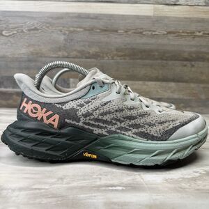 Hoka One One Speedgoat 5 Women's Size 8.5 B Gray Running Shoes 1123158 HMSP